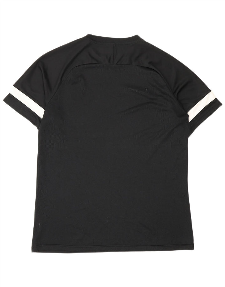 Nike Mens Dri Fit T-Shirt Top Large Black Colourblock Polyester