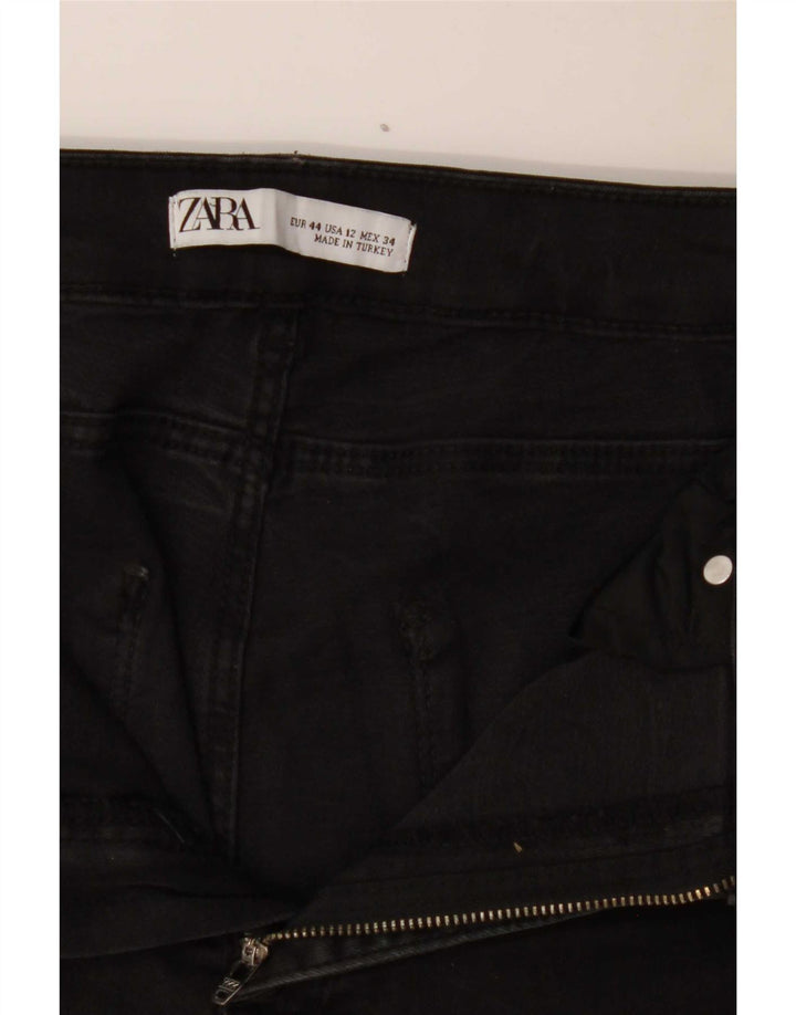 Zara Womens Slim Jeans EU 44 XL W34 L24 Black