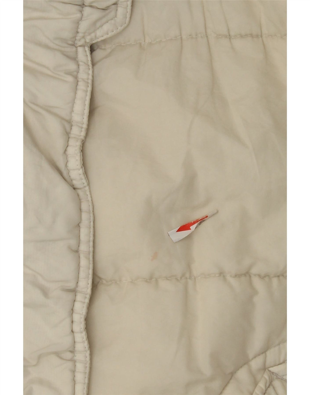 Gas Womens Hooded Padded Jacket IT 44 Medium Off White Polyamide