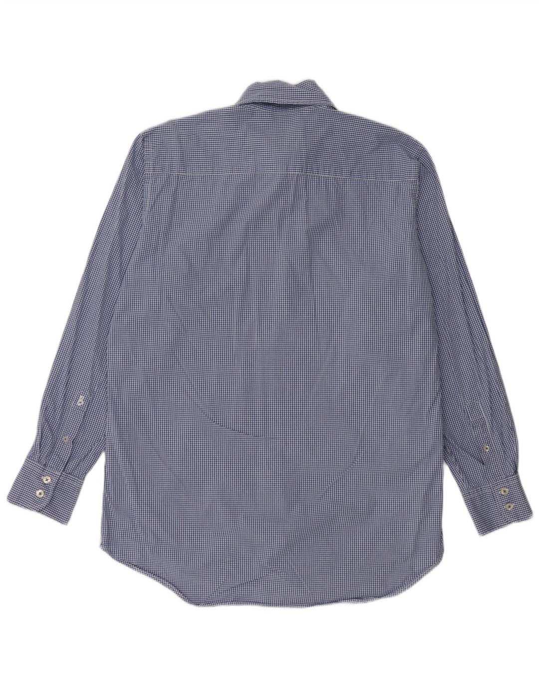 Boden Mens Shirt Medium Blue Gingham Cotton