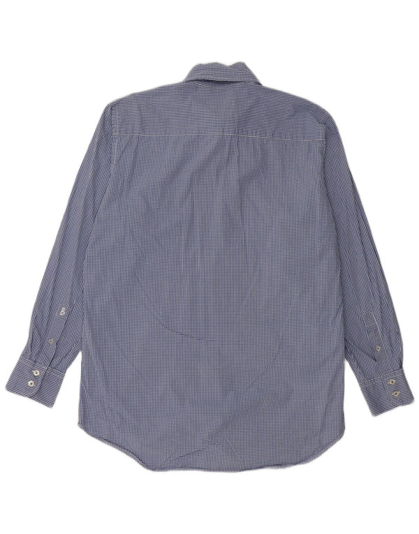 Boden Mens Shirt Medium Blue Gingham Cotton