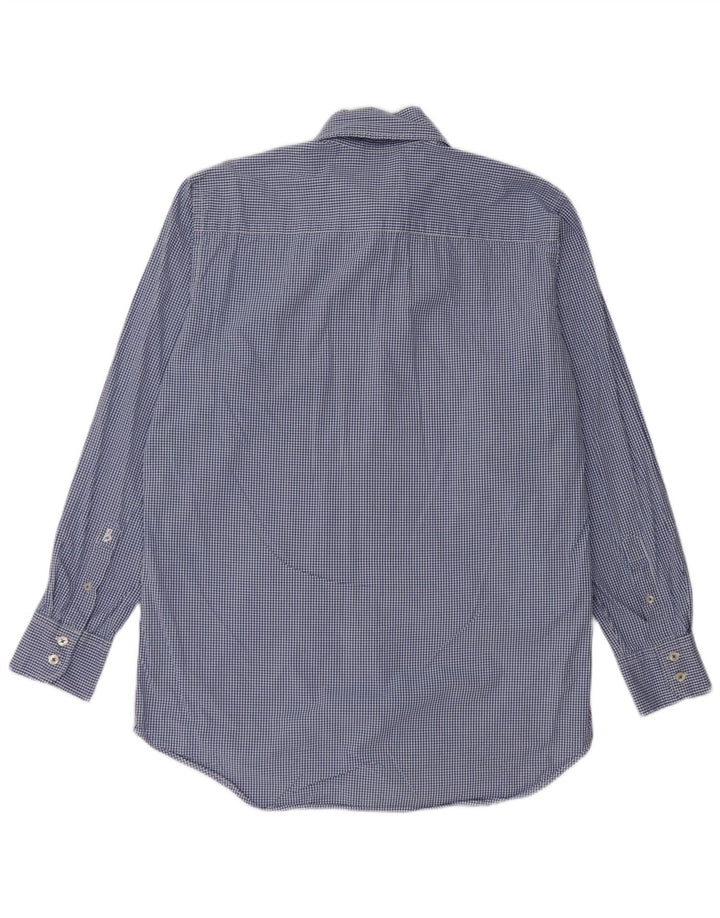 Boden Mens Shirt Medium Blue Gingham Cotton