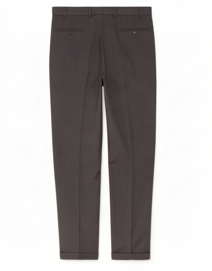 Marks & Spencer Mens Pegged Suit Trousers W36 L33 Grey Wool