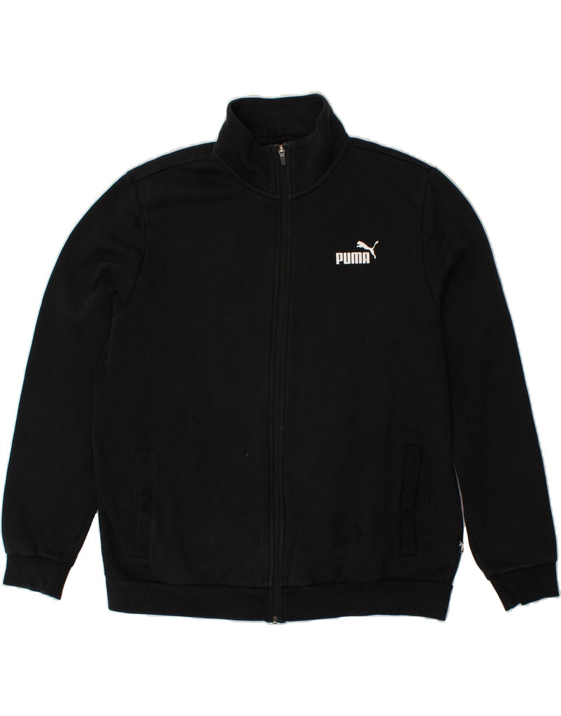 PUMA Mens Tracksuit Top Jacket XL Black | Vintage Puma | Thrift | Second-Hand Puma | Used Clothing | Messina Hembry 