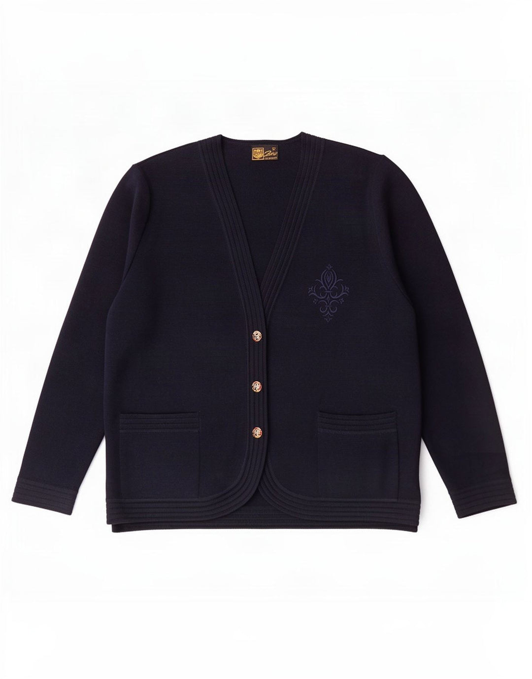 Zero Womens Cardigan Sweater IT 52 2XL Navy Blue
