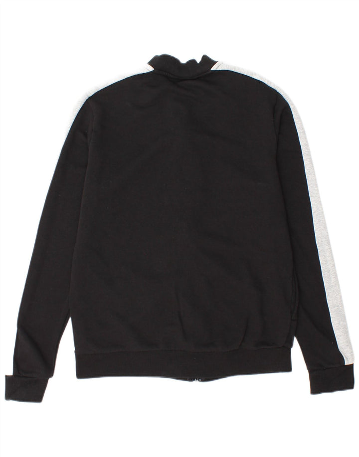 Puma Womens Graphic Tracksuit Top Jacket UK 14 Medium Black Colourblock