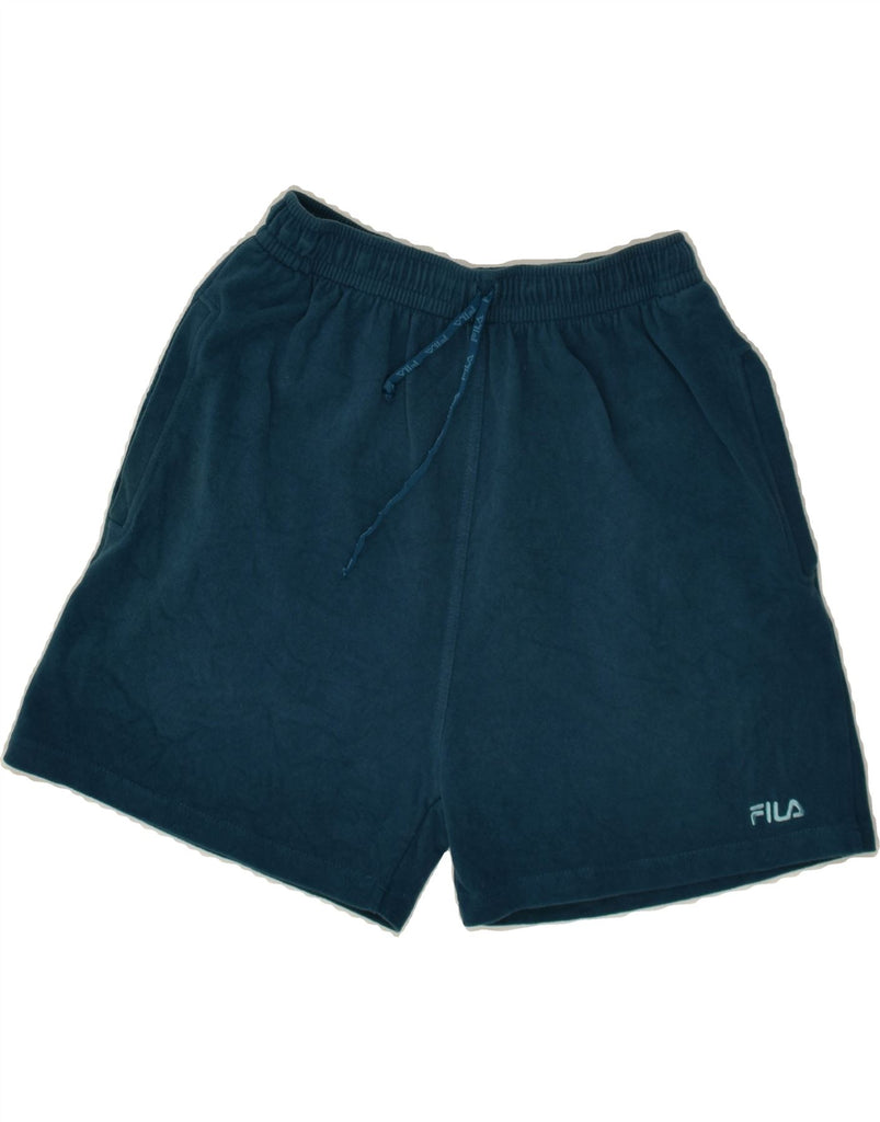 FILA Boys Sport Shorts 11-12 Years Turquoise Cotton | Vintage Fila | Thrift | Second-Hand Fila | Used Clothing | Messina Hembry 