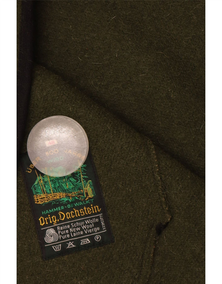 Vintage Womens Oversized Poncho Coat IT 48 XL Green New Wool