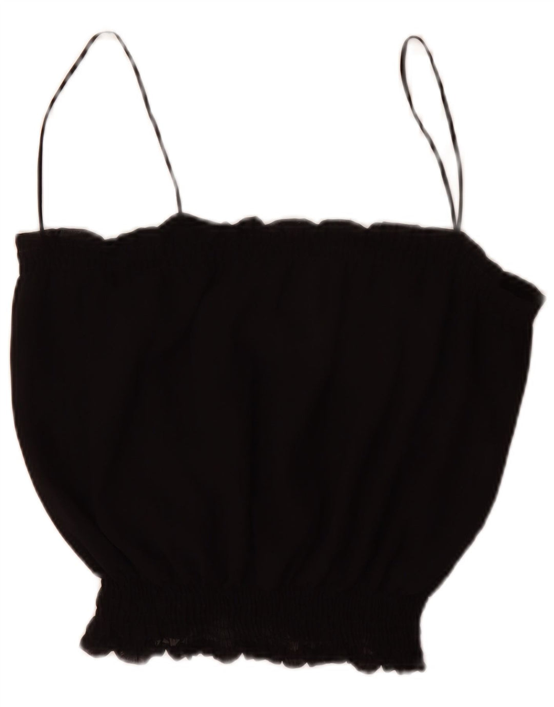 Zara Womens Cami Top UK 16 Large Black Polyester