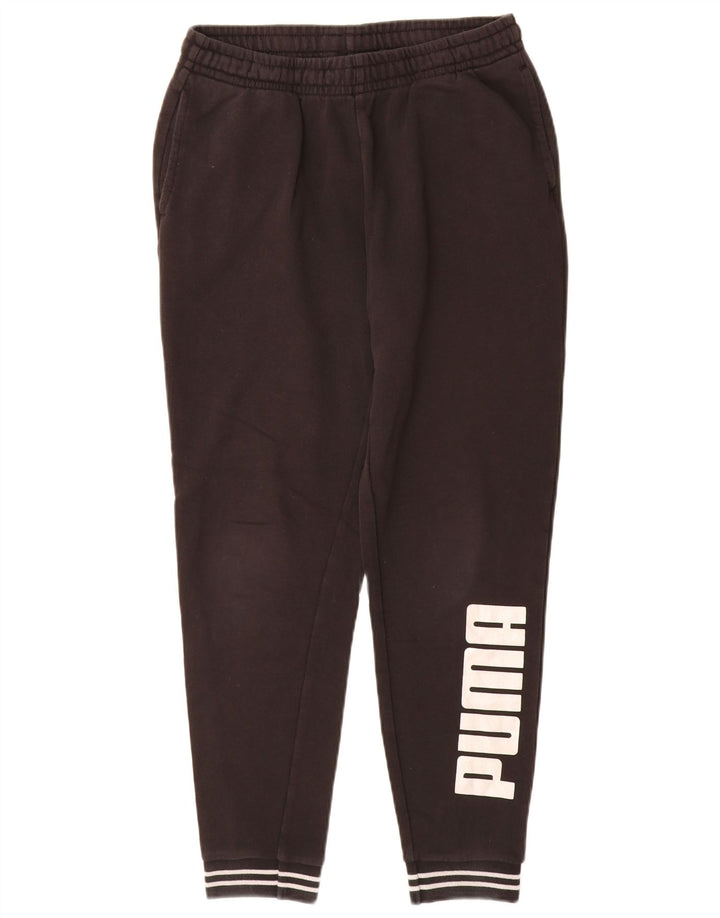 Puma Womens Graphic Tracksuit Trousers Joggers UK 12 Medium  Black