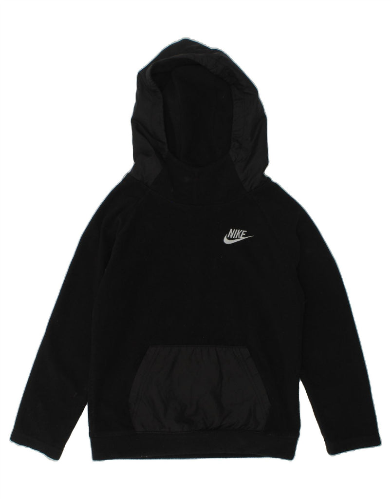 NIKE Boys Hoodie Jumper 5-6 Years Medium  Black Polyester | Vintage Nike | Thrift | Second-Hand Nike | Used Clothing | Messina Hembry 