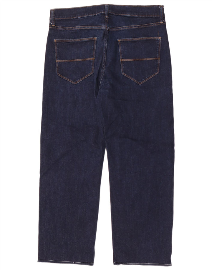 Marks & Spencer Mens Loose Jeans W32 L27 Navy Blue Cotton