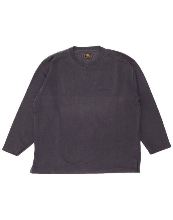 Lee Mens Sweatshirt Jumper 2XL Navy Blue