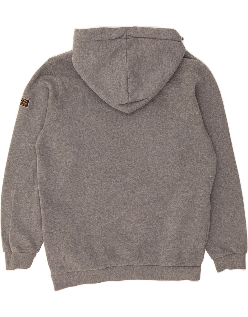 SUPERDRY Mens Graphic Hoodie Jumper XS Grey Cotton Vintage Superdry and Second-Hand Superdry from Messina Hembry 