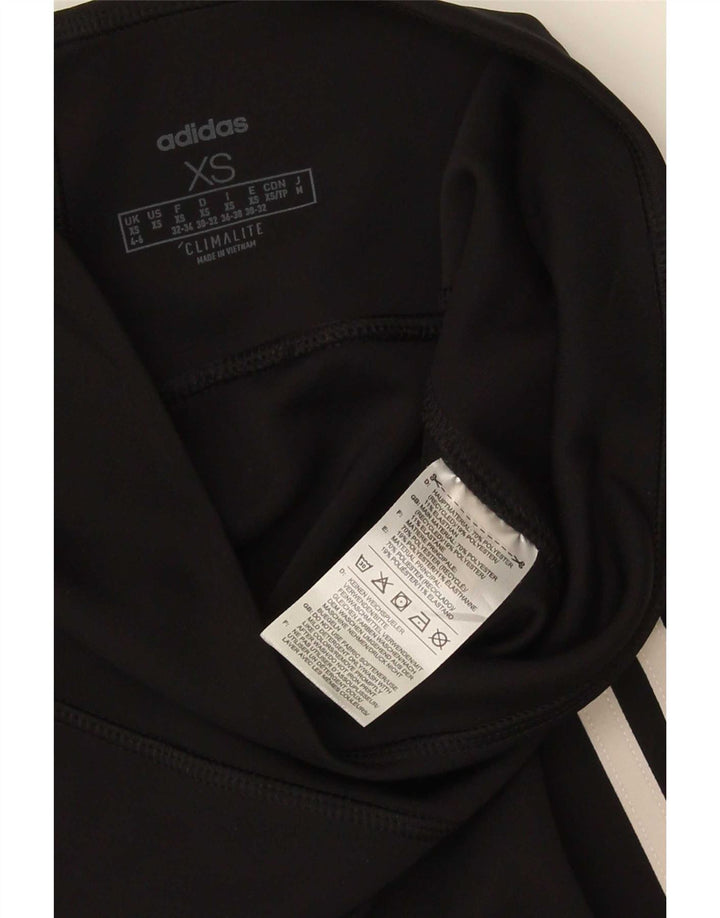 Adidas Womens Climalite Capri Leggings UK 4/6 XS Black Polyester