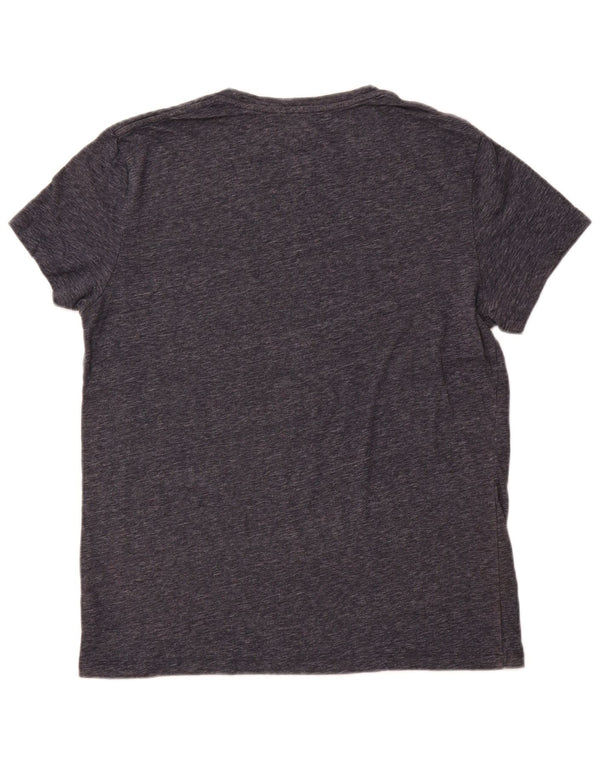 JACK WILLS Womens Slim Fit T-Shirt Top UK 16 Large Navy Blue Flecked