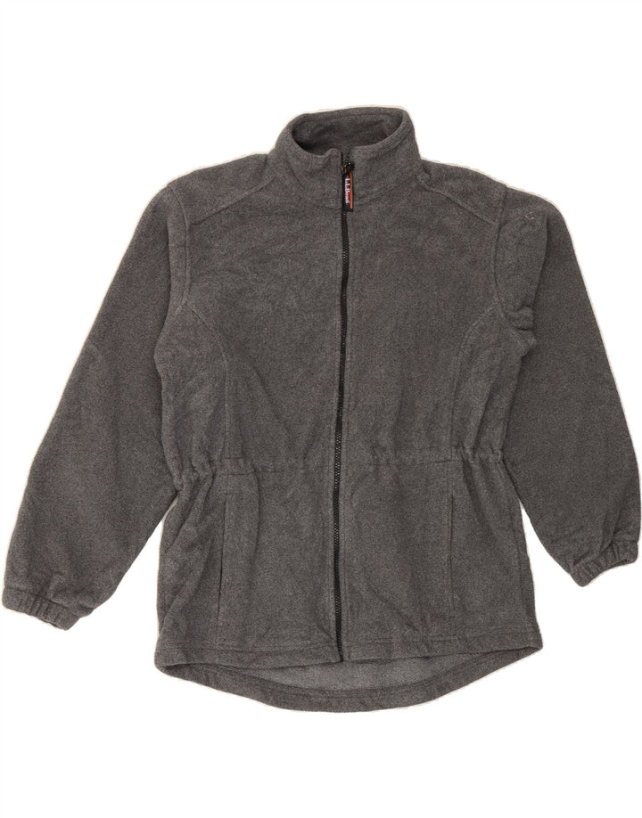 L.L.BEAN Womens Fleece Jumper UK 14 Medium Grey Polyester Vintage L.L.Bean and Second-Hand L.L.Bean from Messina Hembry 