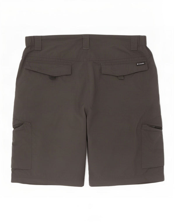 Columbia Mens Omni-Shield Cargo Shorts W38 XL Khaki Nylon