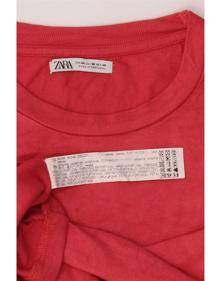 Zara Womens Medium Red Viscose