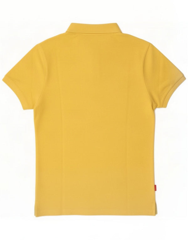 Blauer Mens Polo Shirt Small Yellow Cotton
