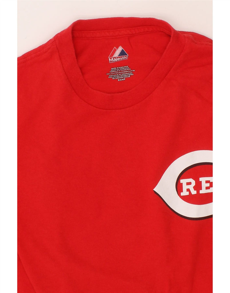 MAJESTIC Mens Redskins Graphic T-Shirt Top Small Red Cotton Vintage Majestic and Second-Hand Majestic from Messina Hembry 