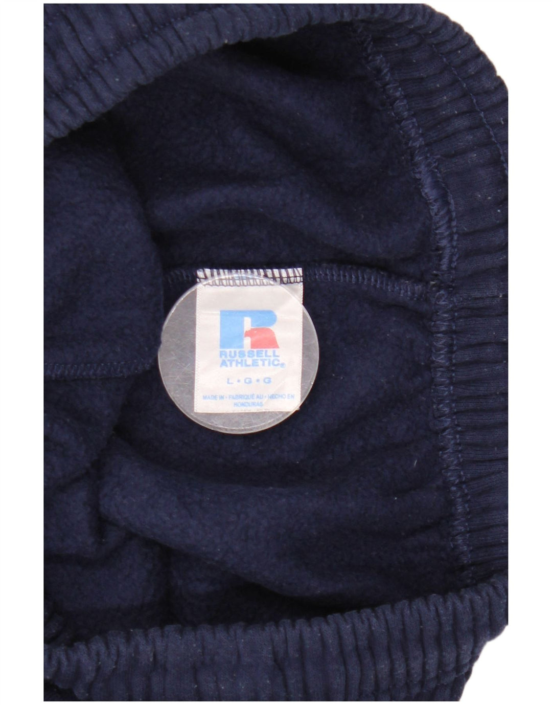 RUSSELL ATHLETIC Mens Tracksuit Trousers Joggers Large Navy Blue Cotton