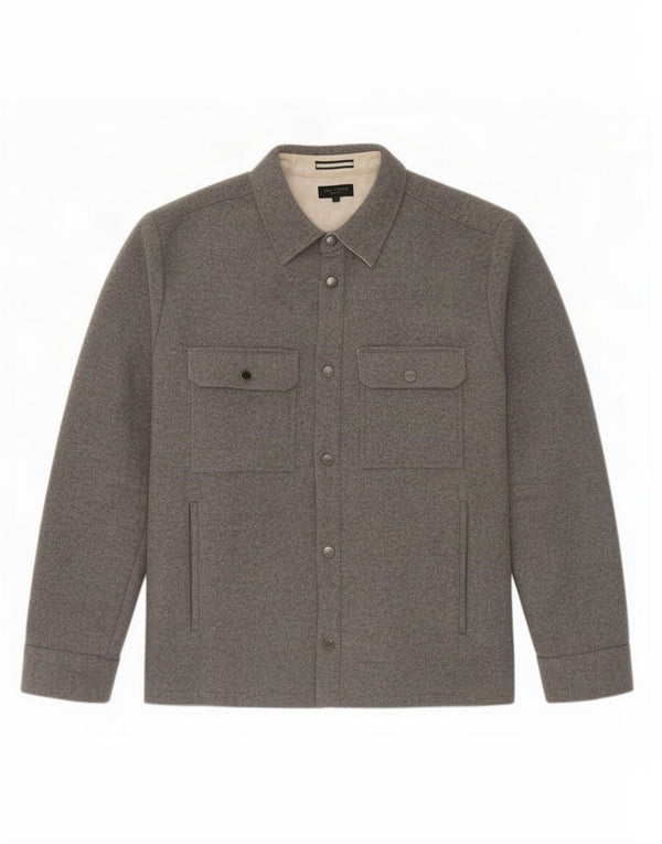 Ted Baker Mens Bomber Jacket Size 5 XL Grey Wool
