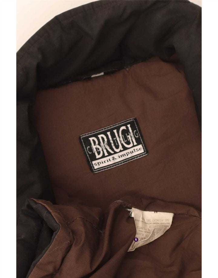 Brugi Womens Padded Coat IT 46 Large Black Polyester