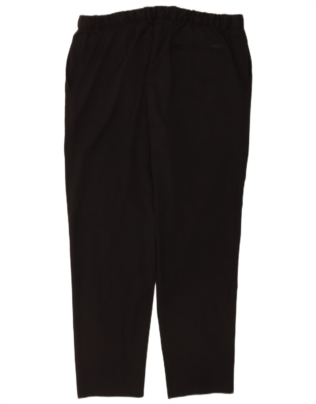 Calvin Klein Mens Tapered Chino Trousers W36 L30 Black Polyester