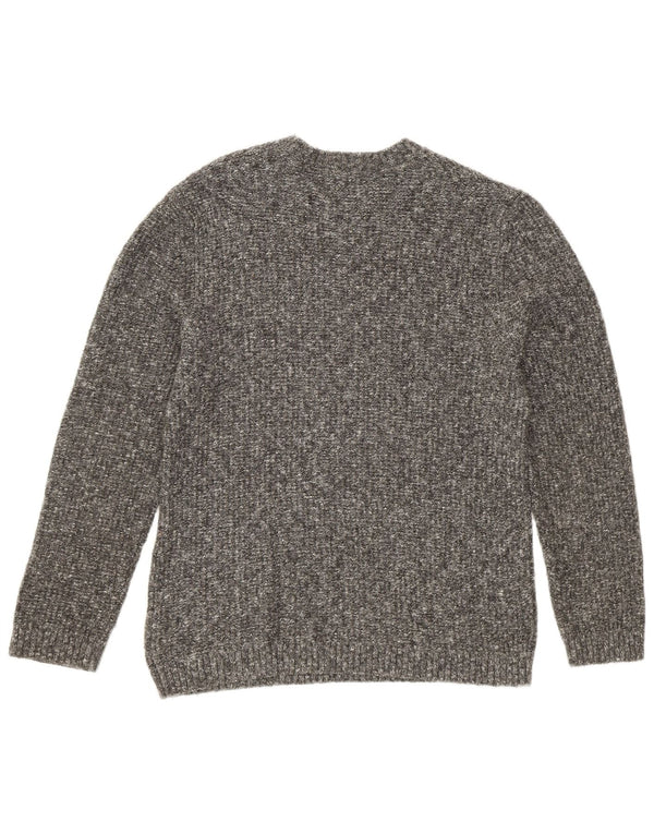 Zara Boys Crew Neck Jumper Sweater 11-12 Years Grey Flecked Cotton