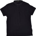 LIU JO Mens Polo Shirt Large Navy Blue Striped Cotton Vintage Liu Jo and Second-Hand Liu Jo from Messina Hembry 