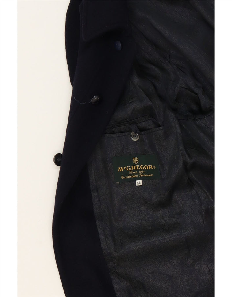 MCGREGOR Mens Overcoat IT 50 Large Navy Blue Wool Vintage McGregor and Second-Hand McGregor from Messina Hembry 