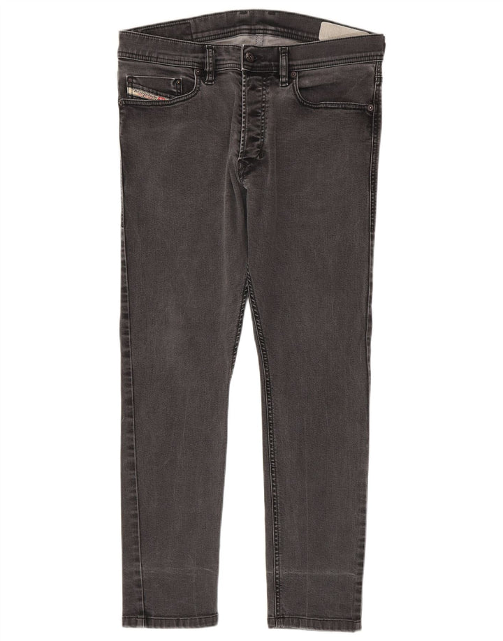 Diesel Mens Slim Jeans W30 L27 Grey Cotton