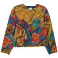 Endora Womens 4 Button Blazer Jacket UK 14 Large Multicoloured Geometric