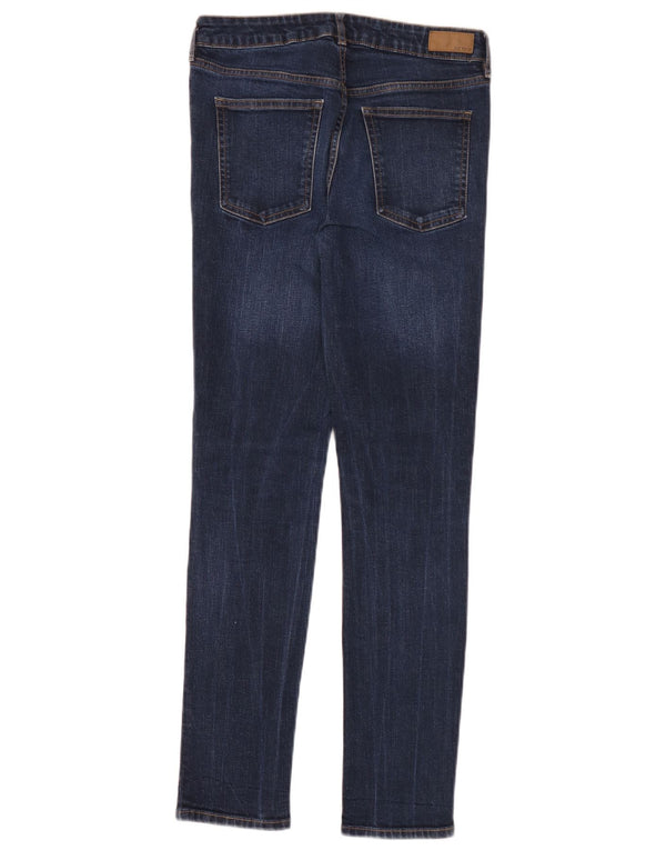 Fat Face Womens Skinny Jeans UK 8 Small W28 L30 Navy Blue Cotton
