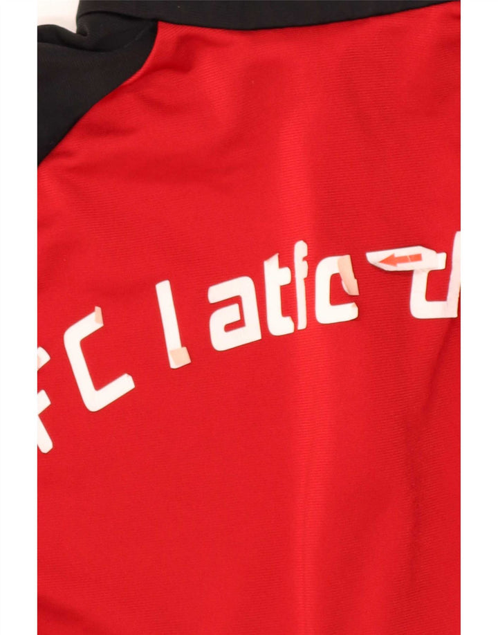 Adidas Mens Graphic Tracksuit Top Jacket Large Red Colourblock Polyester