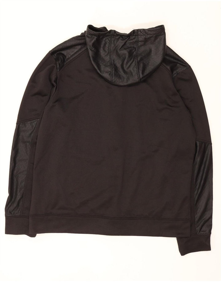 FILA Mens Zip Hoodie Sweater Large Black Polyester Vintage Fila and Second-Hand Fila from Messina Hembry 