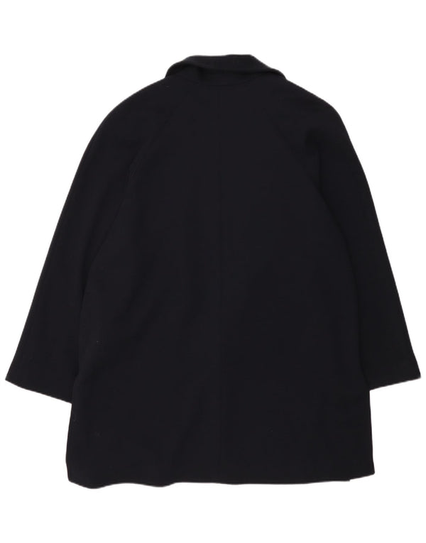 Luisa Spagnoli Womens Oversized Open Blazer Jacket UK 14 Medium Navy Blue