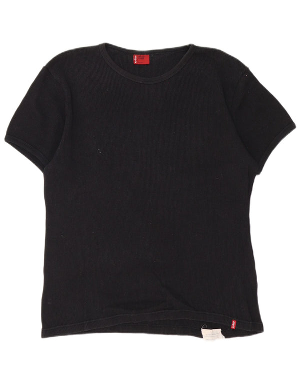 Levi's Mens T-Shirt Top XL Black Cotton