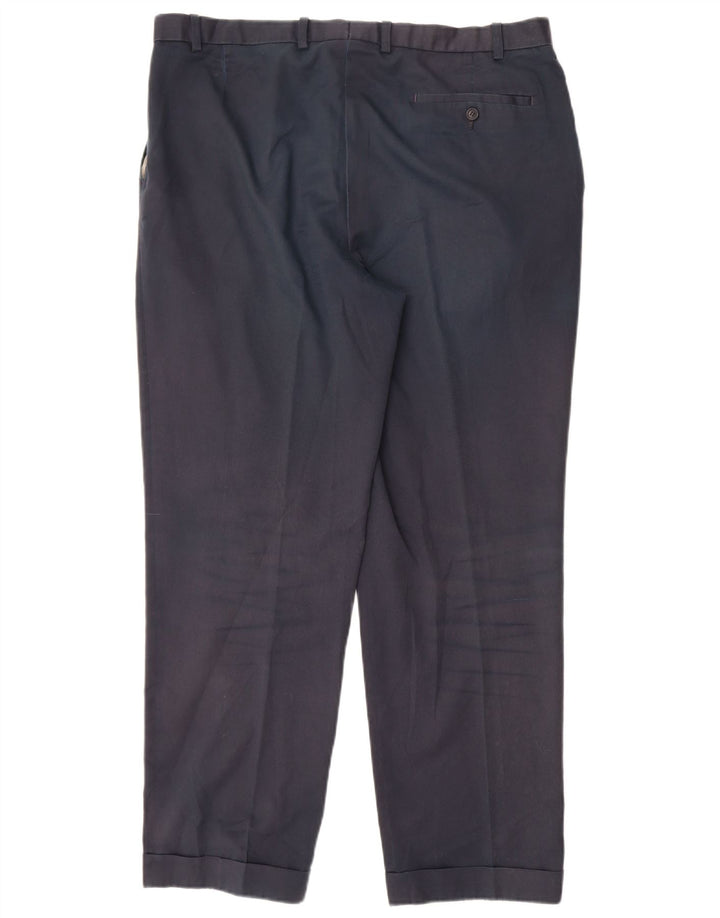 Marks & Spencer Mens Blue Harbour Pegged Suit Trousers W38 L31 Navy Blue