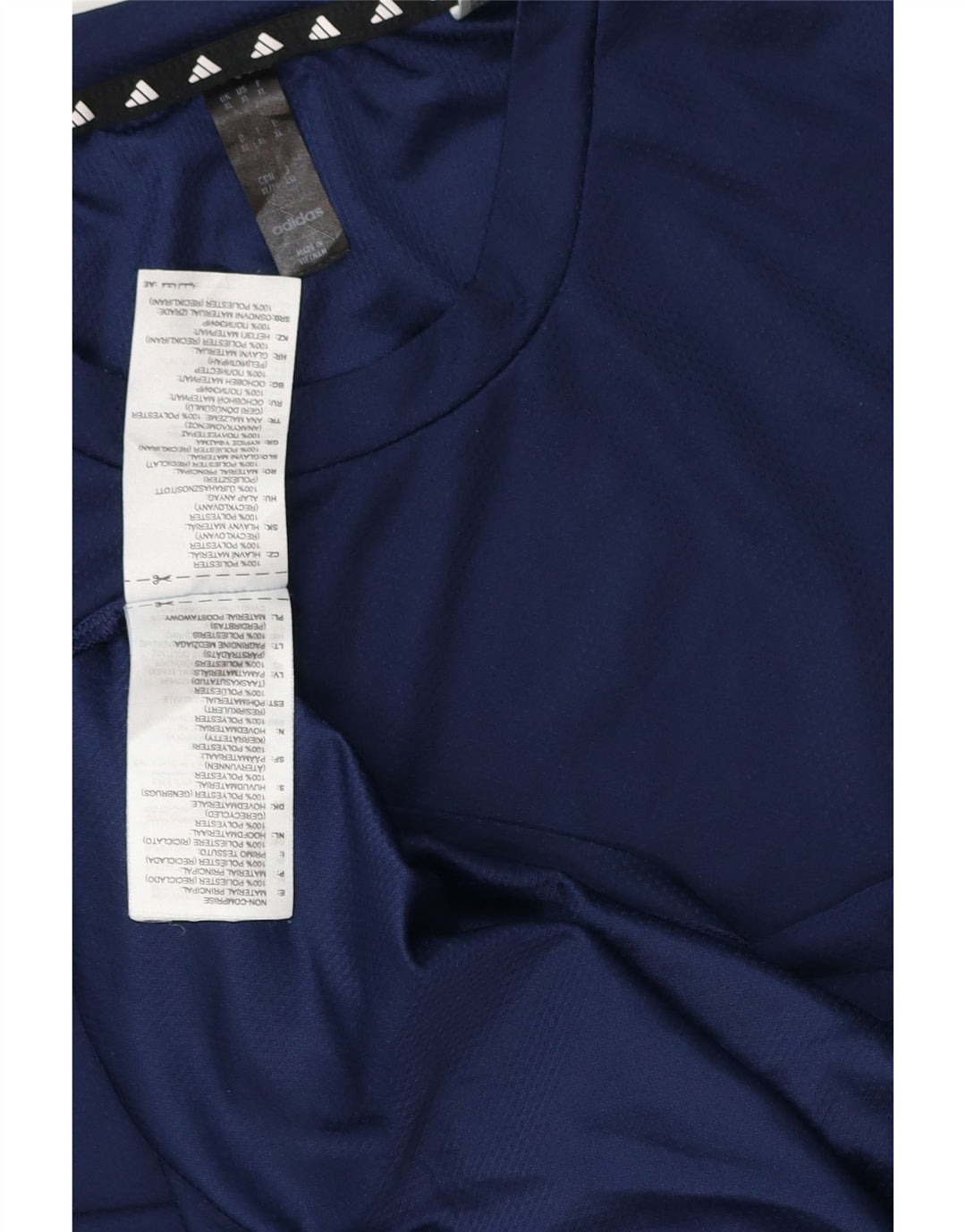 Adidas Mens Aeroready T-Shirt Top XL Navy Blue Polyester