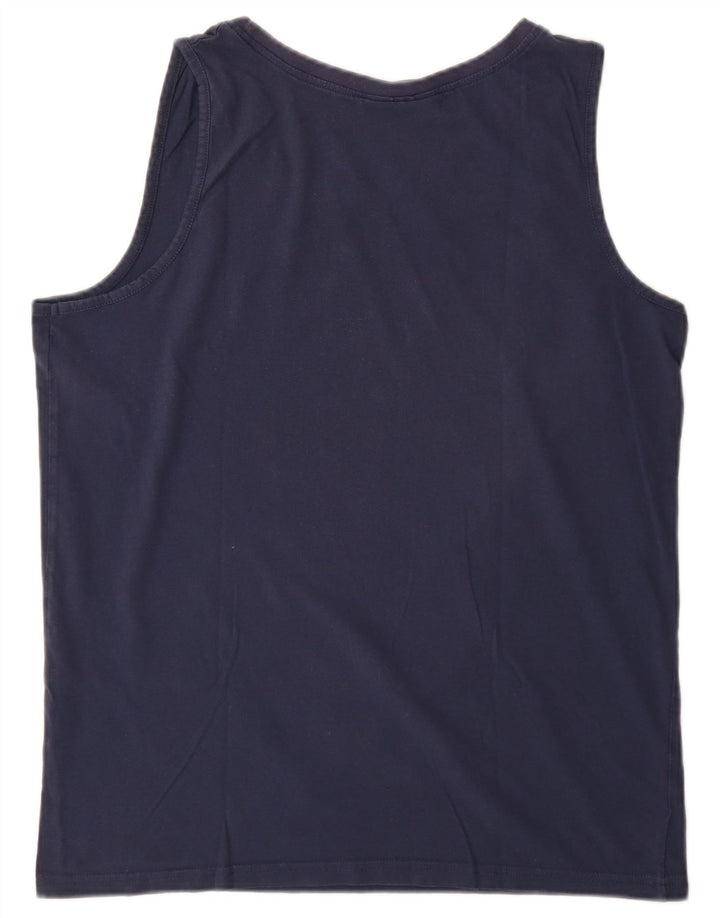 Kappa Mens Graphic Vest Top XL Navy Blue