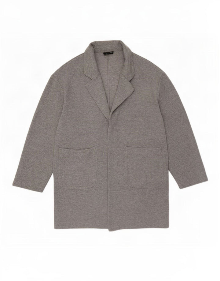 Zara Womens Open Overcoat UK 10 Small Grey