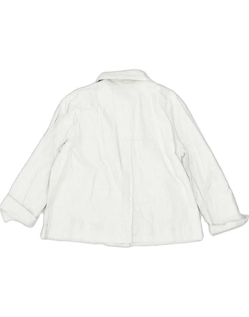 MARINA YACHTING Womens Bomber Jacket IT 44 Medium Off White | Vintage | Thrift | Second-Hand | Used Clothing | Messina Hembry 