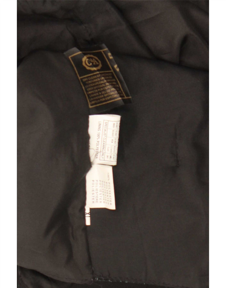 C&A Mens Suede Waistcoat XL Black Leather