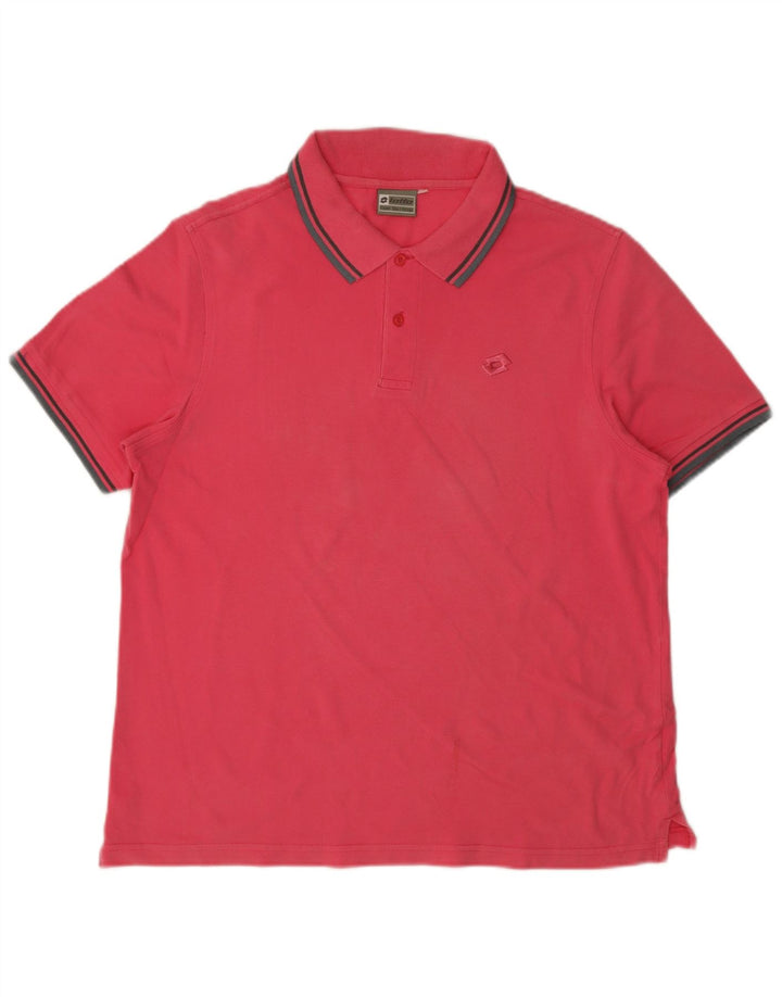 Lotto Mens Polo Shirt Medium Pink
