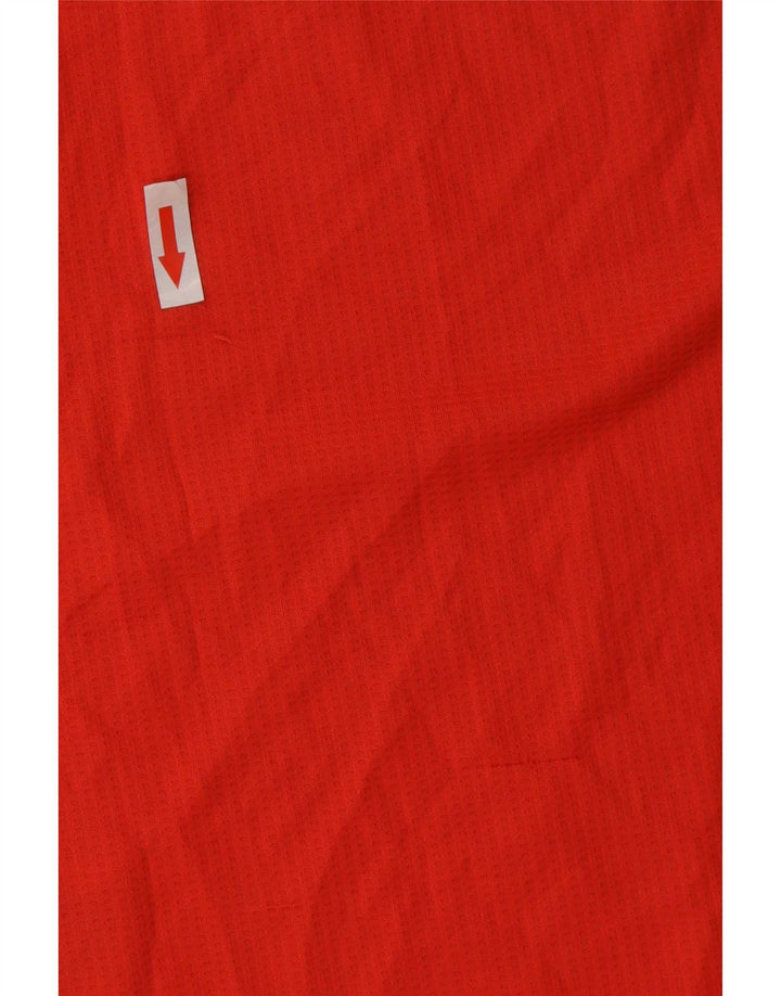 Adidas Mens Climacool T-Shirt Top Medium Red Colourblock Polyester