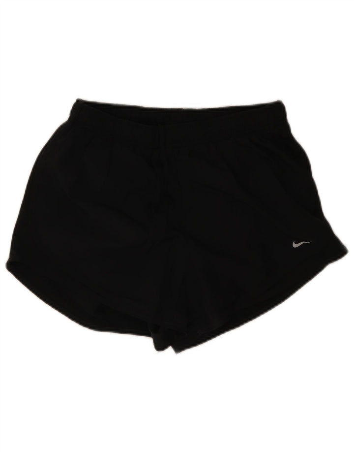 Nike Womens Dri Fit Sport Shorts UK 16 Large Black Polyester