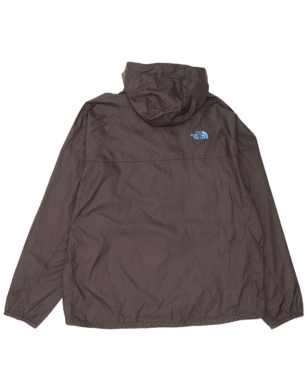 The North Face Mens Hooded Rain Jacket UK 42 XL Black Polyester