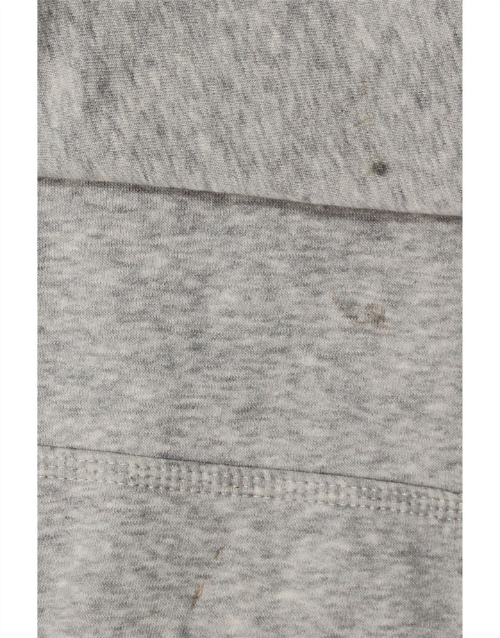 Nike Mens Graphic Hoodie Jumper Medium Grey Flecked Cotton